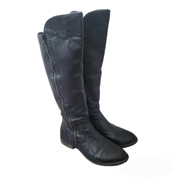 Steve Madden Shoes - Steve Madden Shawny 8.5 knee high black leather boots